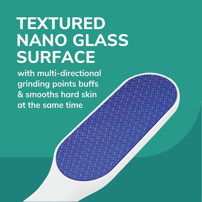 Hard Crusty Skin Remover Nano Glass Foot File - Foot Callus Remover, Durable Foot Scrubber, Dead Skin Remover, Hygienic Pedicure Tool, Long Lasting Foot Buffer, Soft Smooth Feet